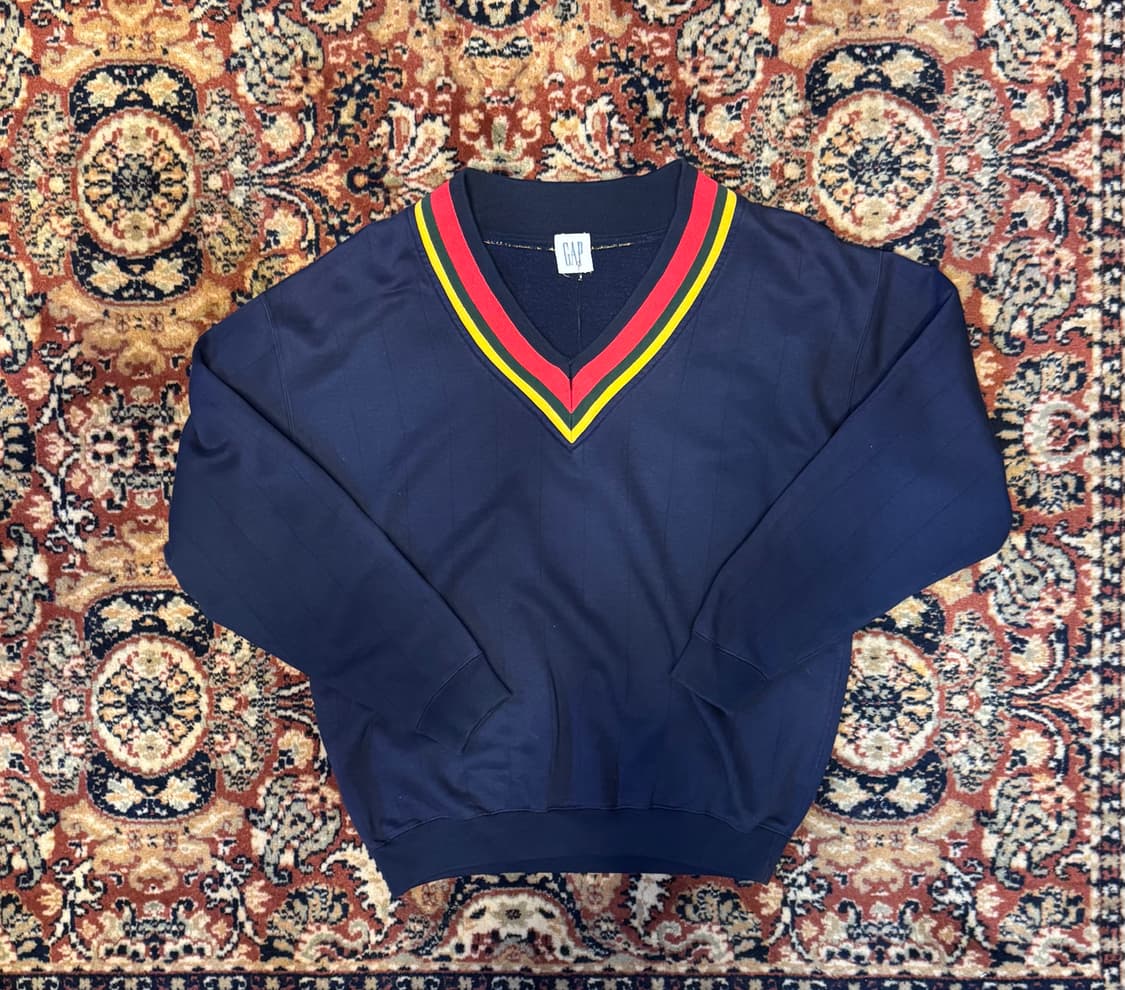 빈티지 GAP V넥 맨투맨 코튼 스웻셔츠 "L" (364) 상품이미지1
