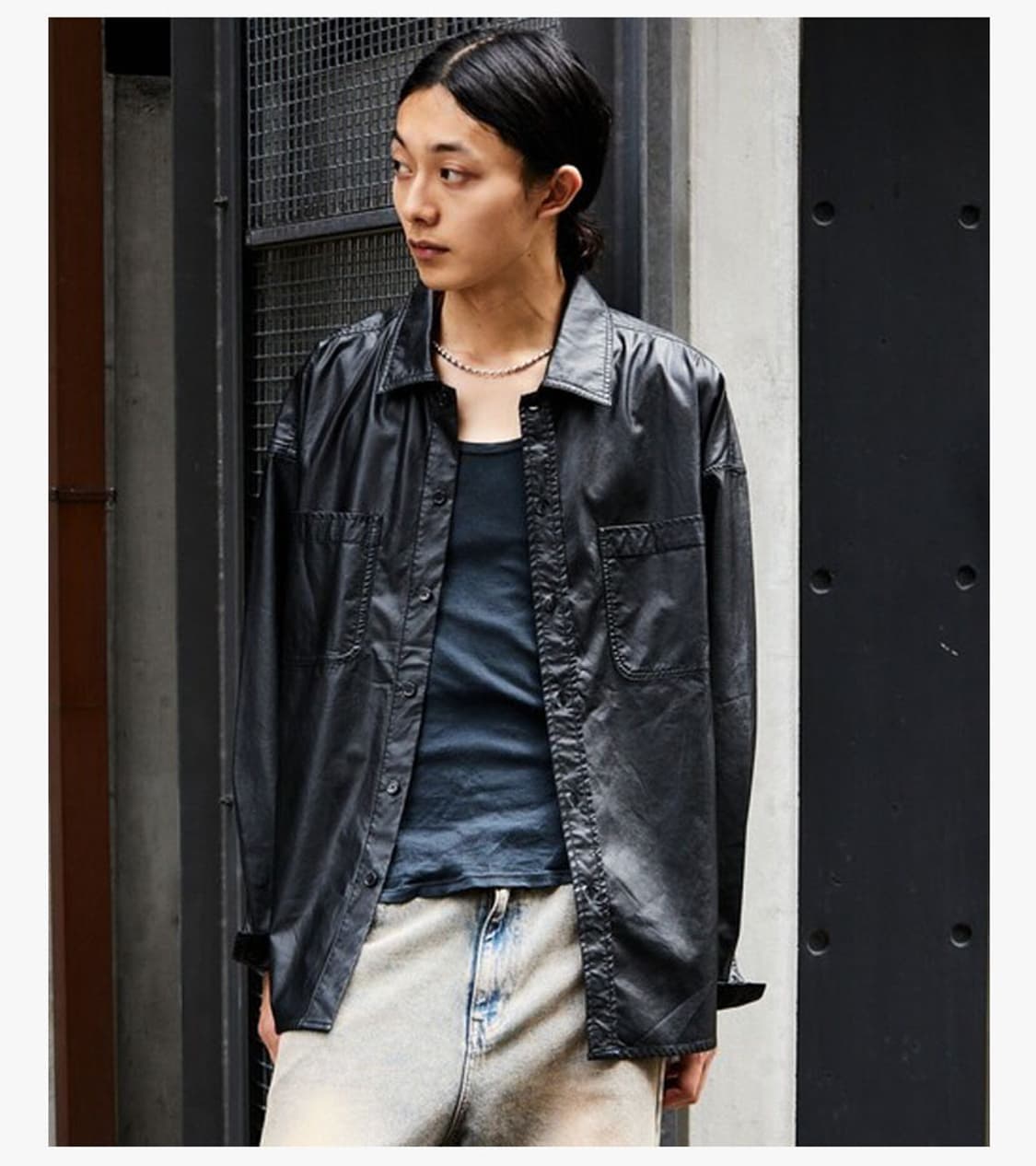 FREAK’S STORE - 24SS LEATHER SHIRT 상품이미지4