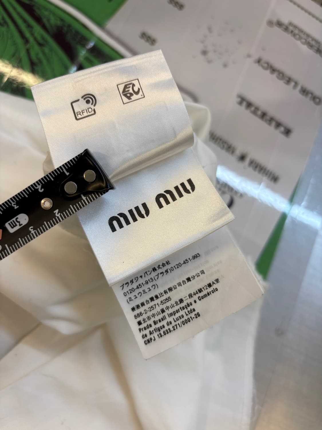 미우미우 크롭 코튼 셔츠 상품이미지6