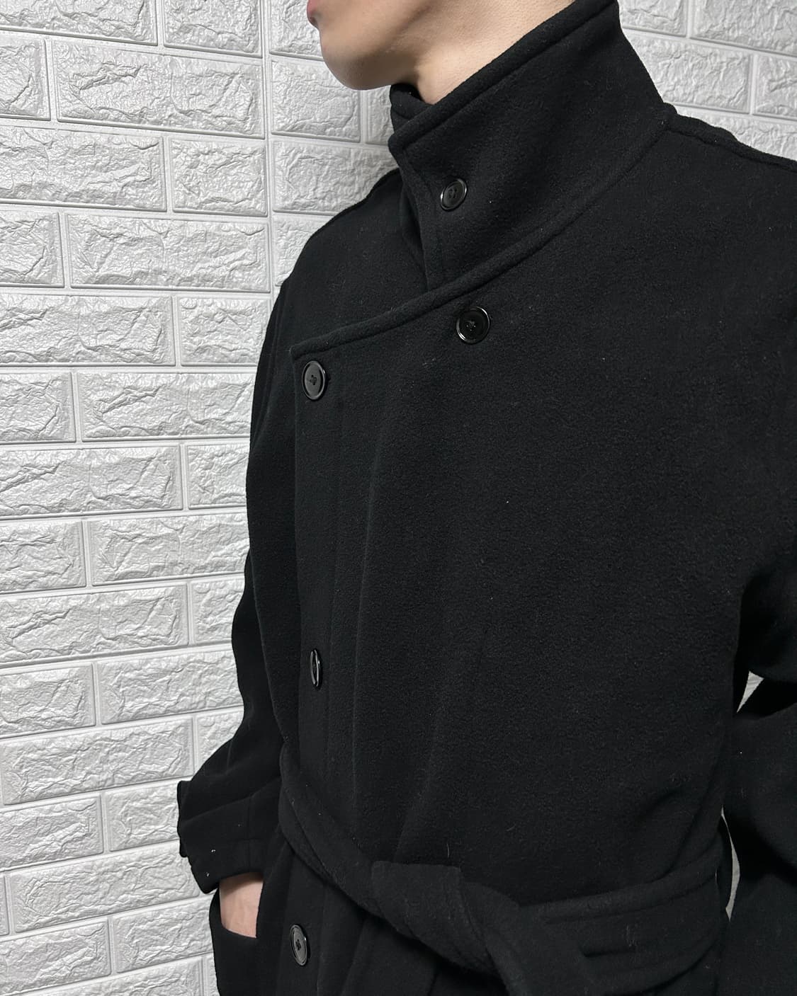 Avangarde Heavy Wool High-neck Coat 상품이미지2