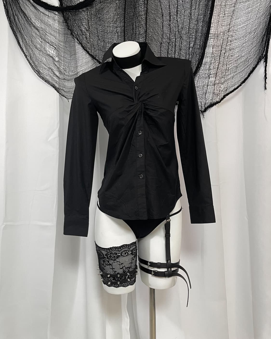 black detail shirt 상품이미지1