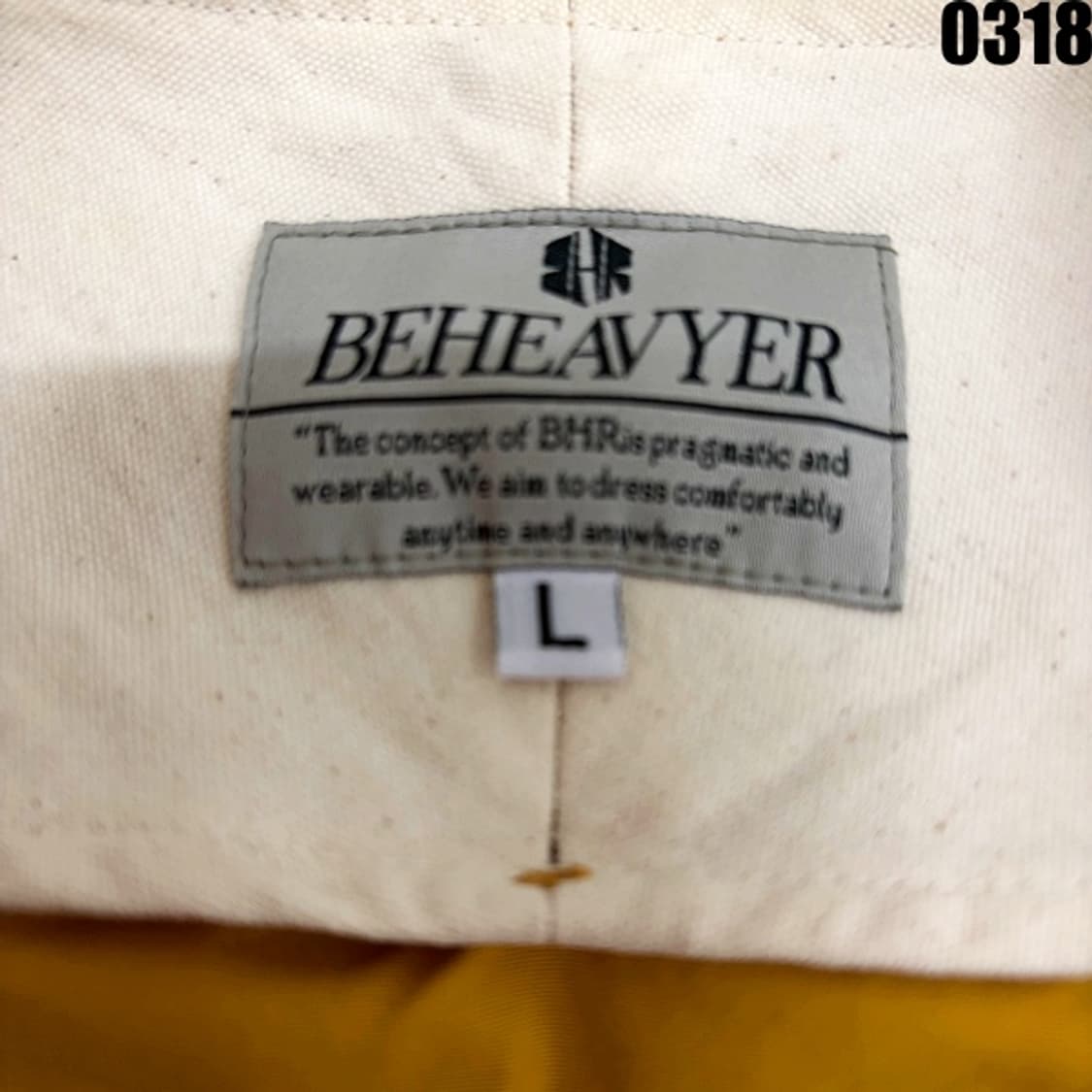 비헤비어 노카라 자켓 L 0318 상품이미지5