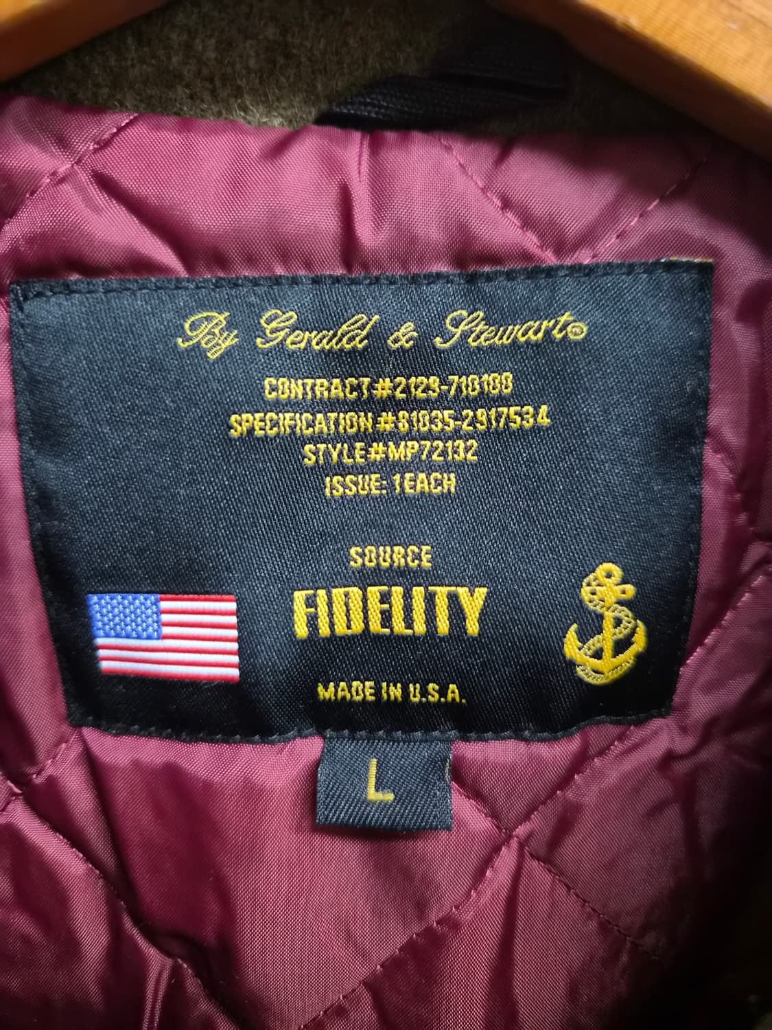 L) Fidelity 피델리티 모스그린 울자켓 팝니다 상품이미지6