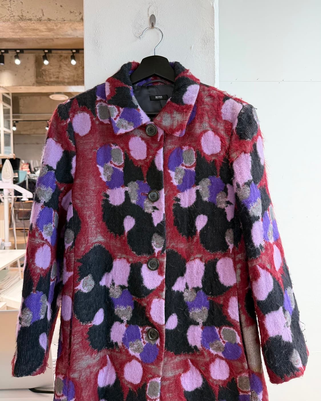 휴고 보스 바이올렛 멀티 울 코트 상품이미지3