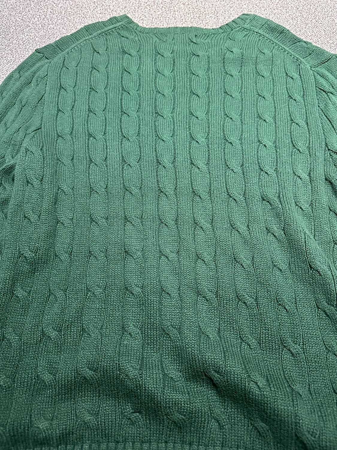 폴로랄프로렌 그린 코튼 케이블 니트 L 상품이미지5
