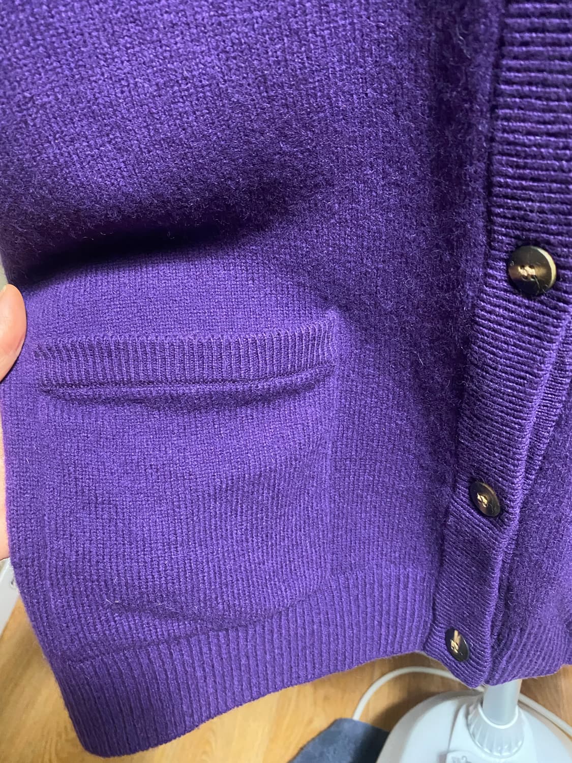 Rollina 퍼플 니트 가디건 L(새상품) 상품이미지4