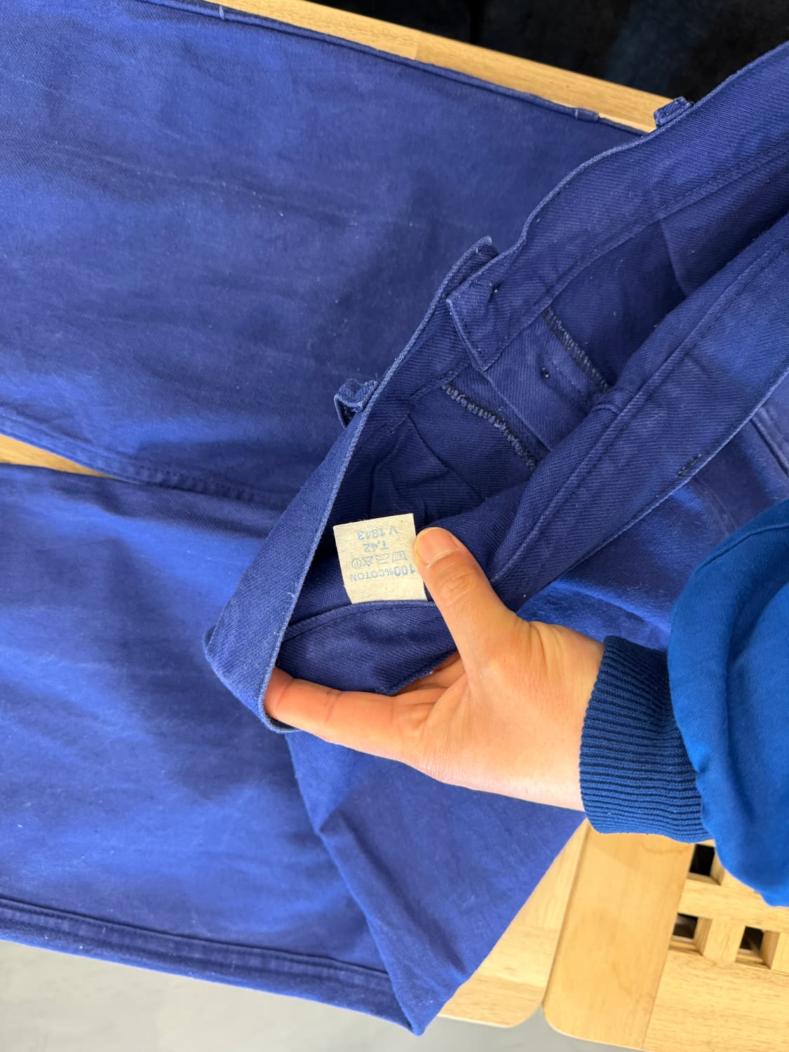 OLD VINTAGE PURPLE NAVY FRENCH 프렌치워크팬츠 상품이미지7