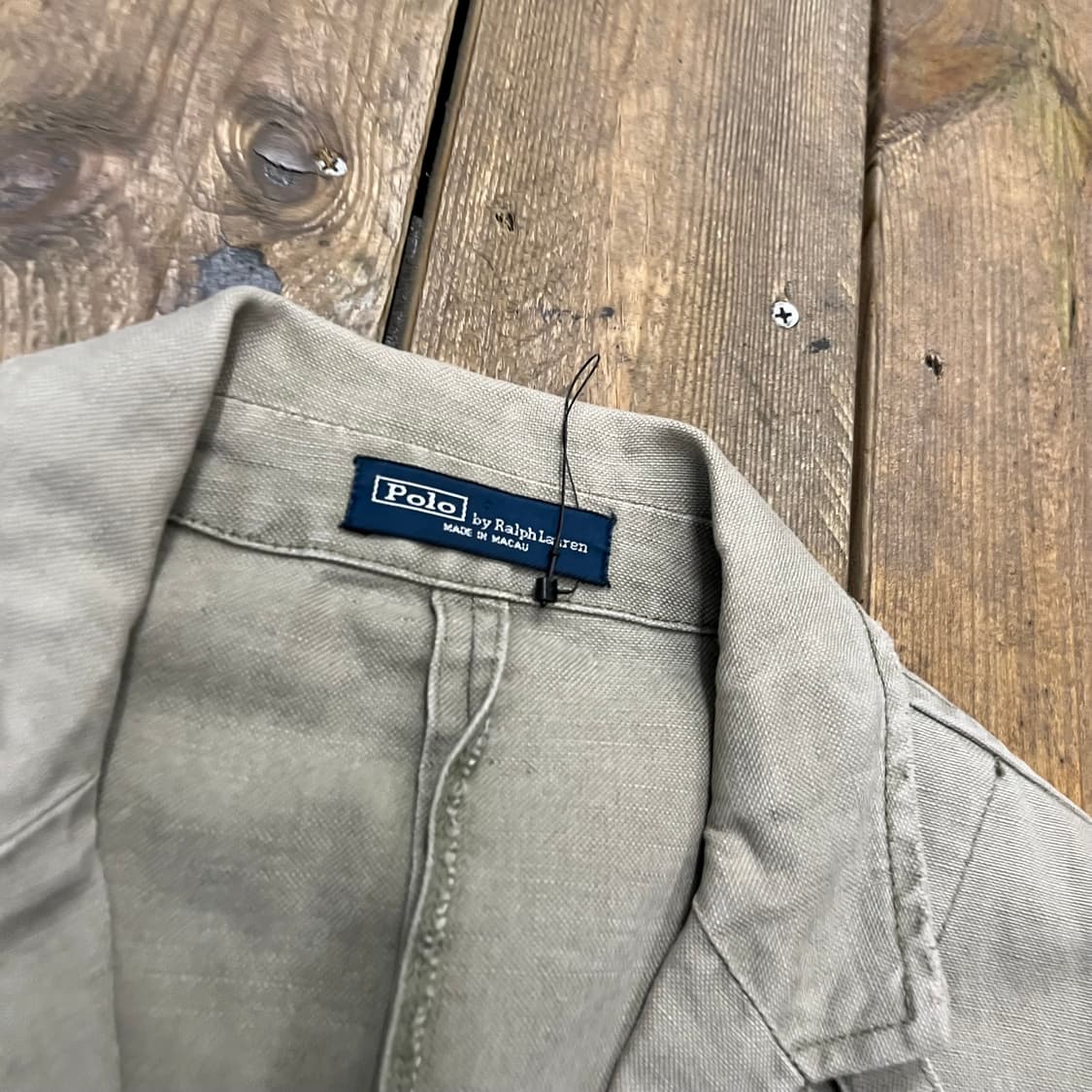 빈티지 폴로 코튼 테일러드 워싱 자켓 상품이미지3