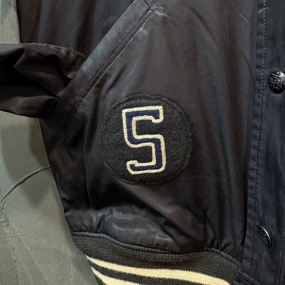 [S] POLO 폴로 랄프로렌 리버시블 복싱 블루종  상품이미지4