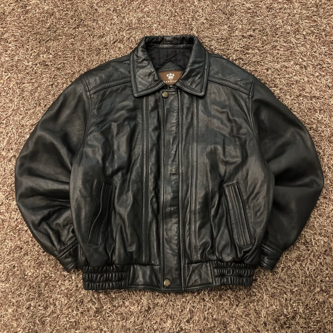 빈티지 양가죽 봄버 레더 가죽 자켓 상품이미지1