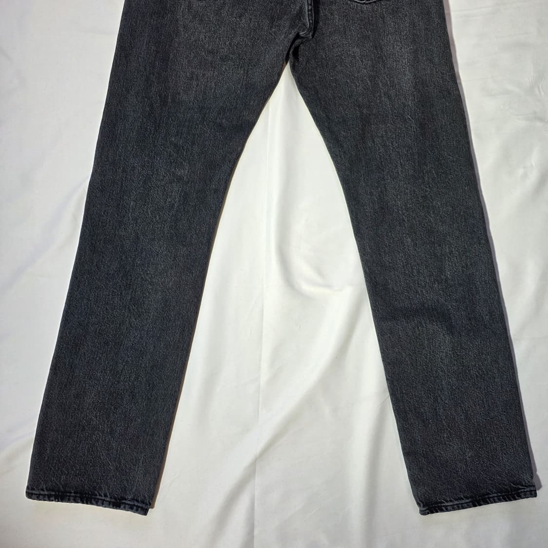 [W30L32]리바이스 501 블랙 흑청 데님팬츠 상품이미지8