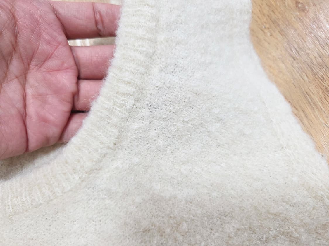 런던레이스(LONDON LACE) 부클 베스트니트 55-66 새상품 상품이미지3