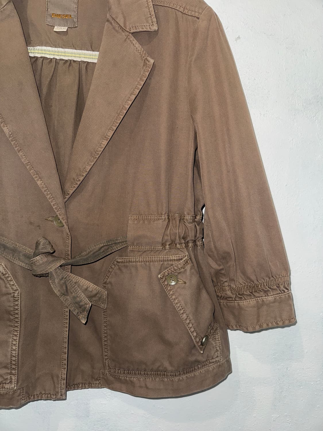 Diesel 벨티트 브라운 자켓 상품이미지3