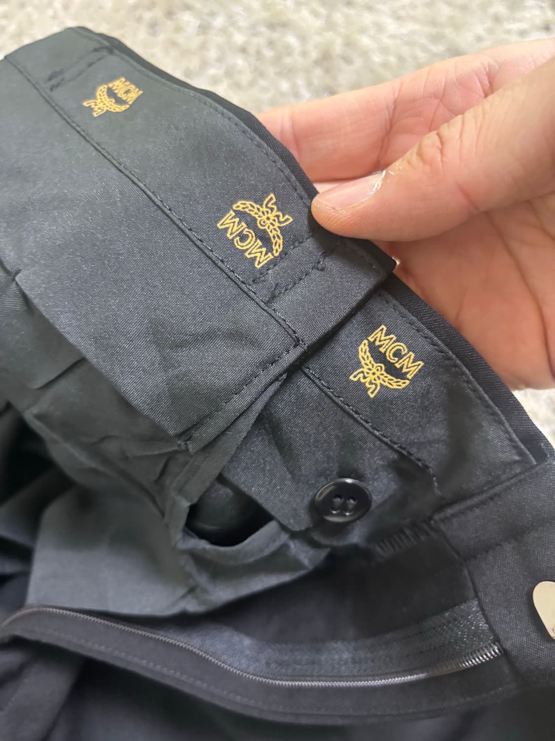 일제 MCM 검정 슬랙스 34사이즈 상품이미지3