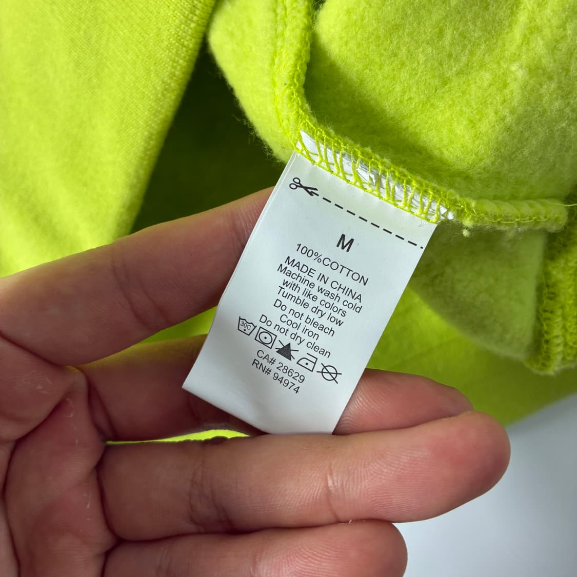 Stussy  스투시 스펠아웃 네온 풀오버 반집업 맨투맨  상품이미지5