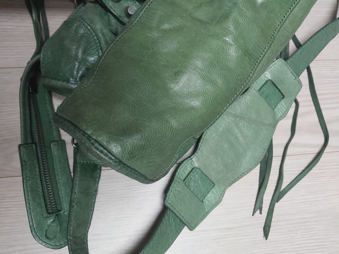 Jolie Femme 빈티지 레더 그린 투웨이백 상품이미지8