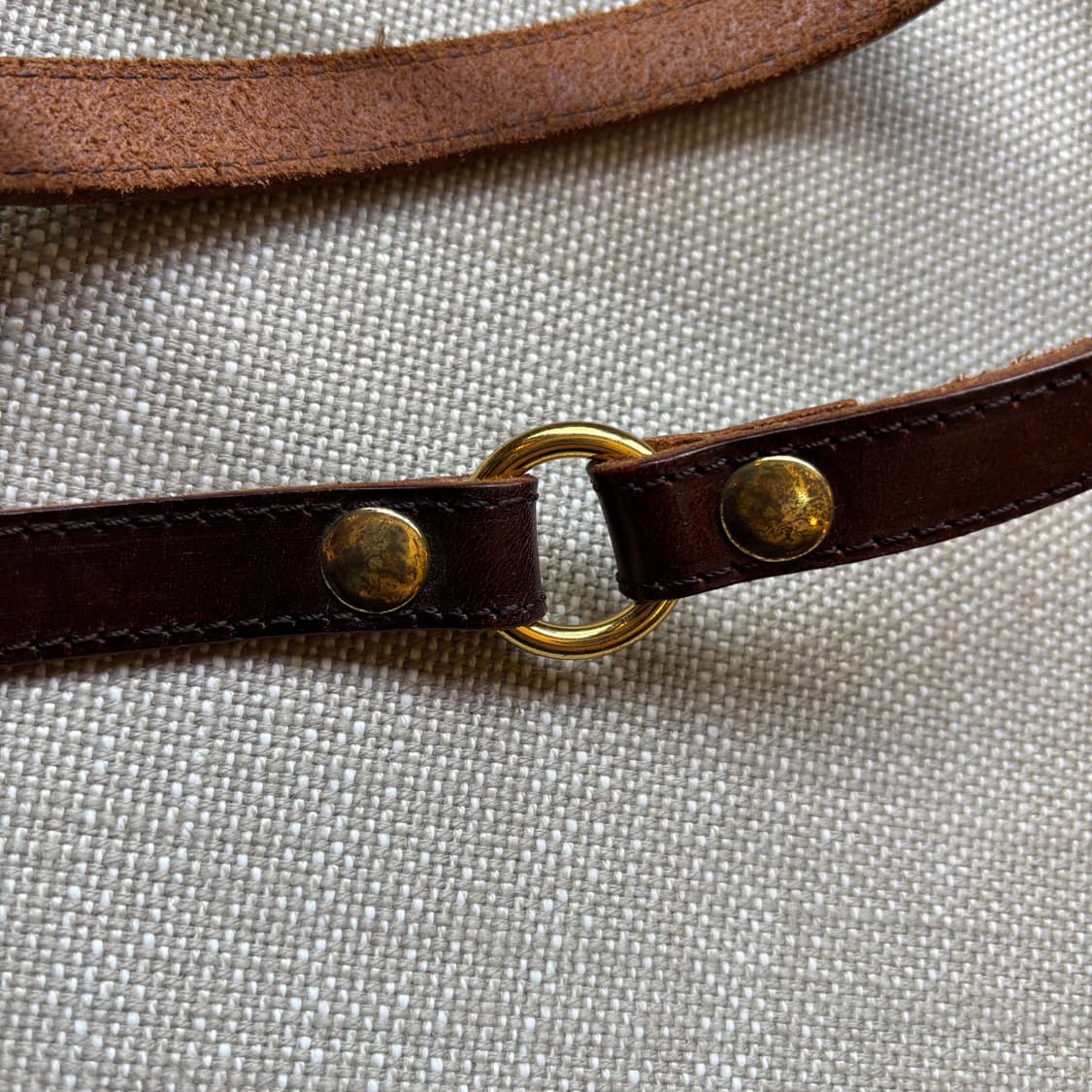 두줄 빈티지 가죽벨트 상품이미지4