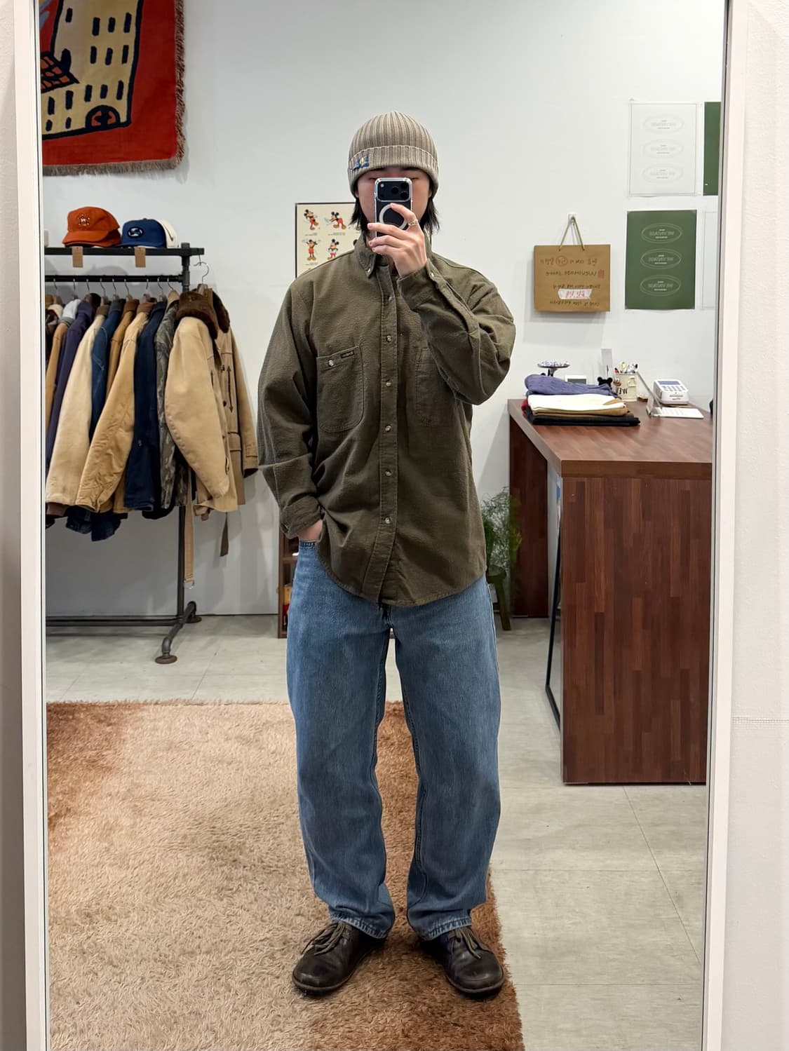 90s Oshkosh 오시코시 샤모아 플란넬 셔츠 상품이미지2