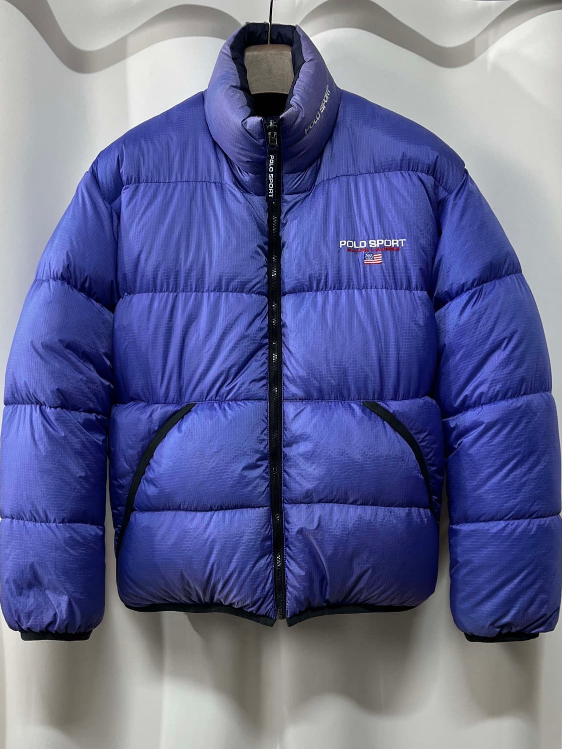 90's 폴로 스포츠 리버서블 퍼플 썬페이딩 다운푸퍼 패딩 자켓 상품이미지1