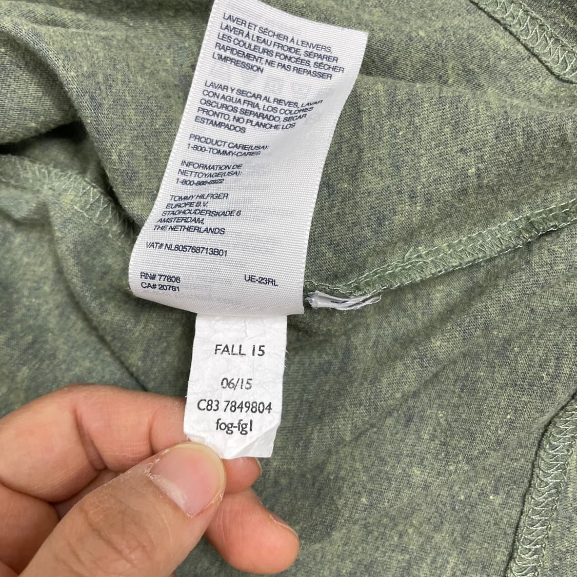 타미힐피거 반팔티 M 카키 상품이미지5