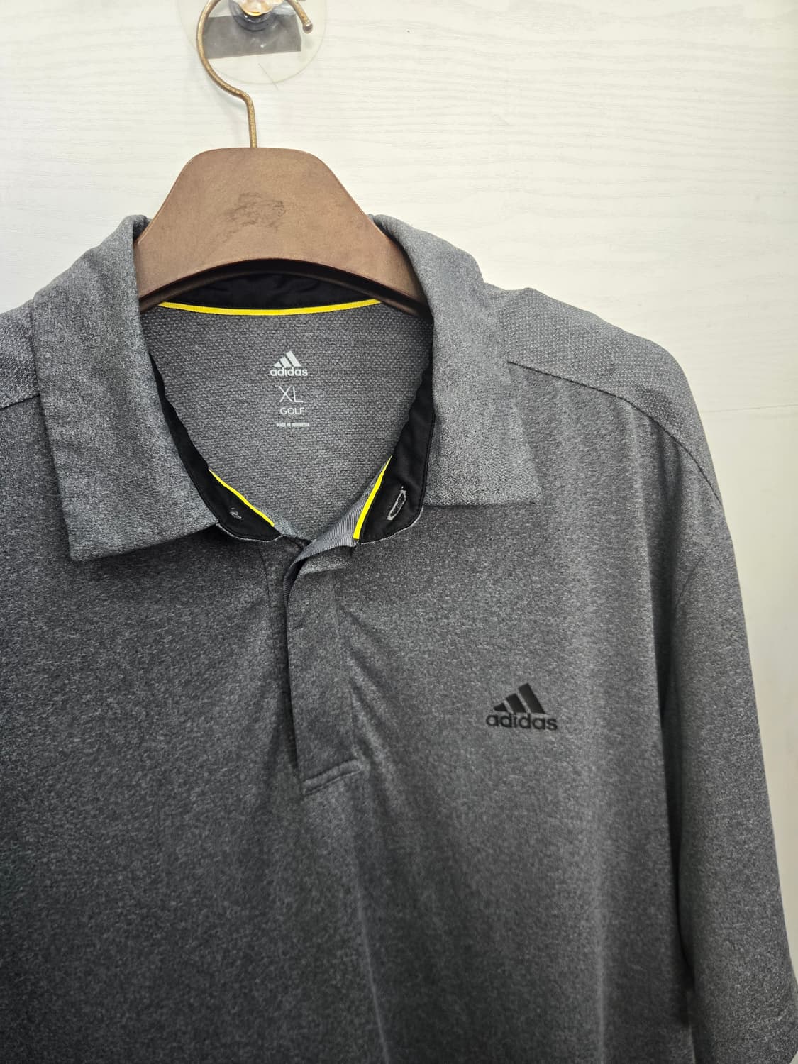 105,XL )) adidas 아디다스 카라 반팔티셔츠! 그레이 & 블랙 상품이미지3