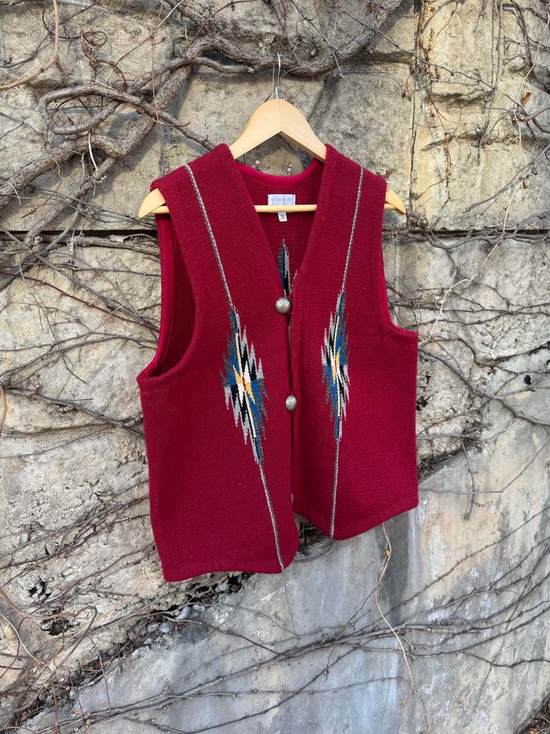 빈티지 nambe 위버 메이드 핸드 우븐 울 오르테가 치마요 베스트 상품이미지3