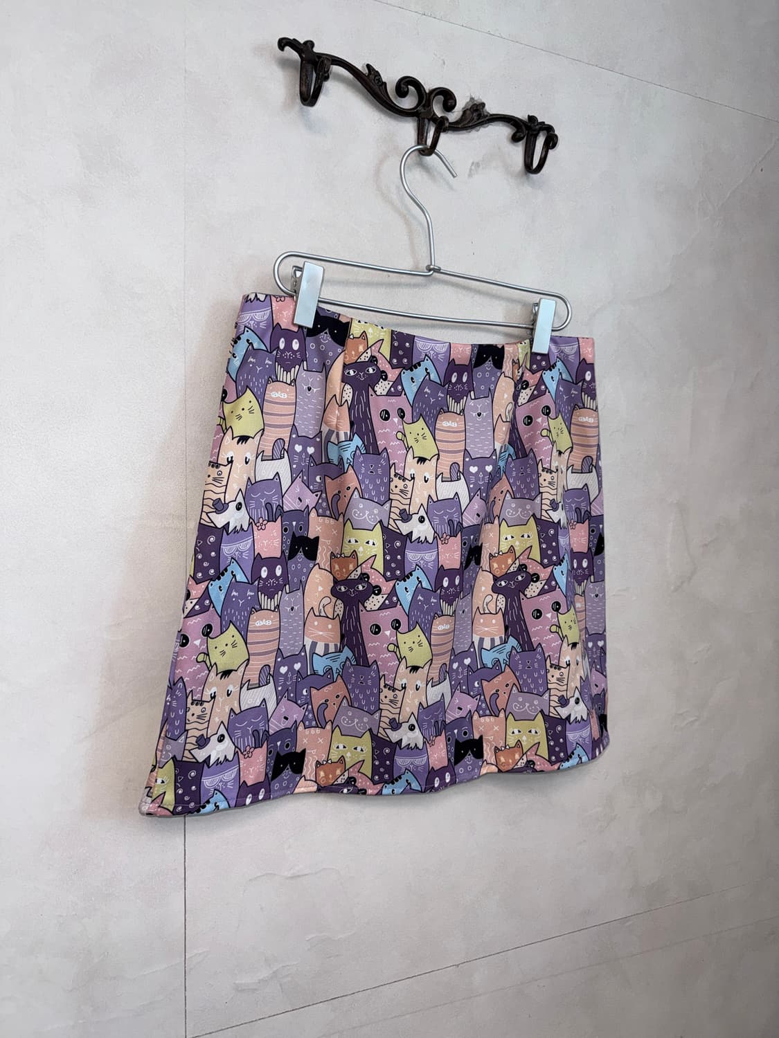 Purple cats graphic skirt 🐱🐈🐈‍⬛ 상품이미지2