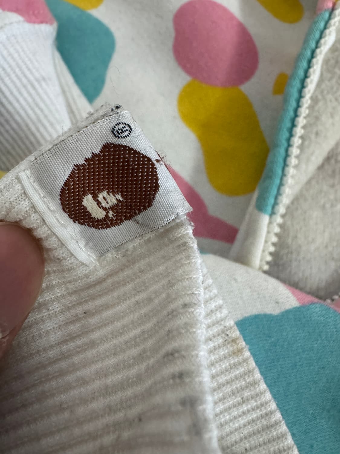 희귀!! 베이프 bape 올드스쿨 캔디 카모 후드집업 XL 상품이미지4