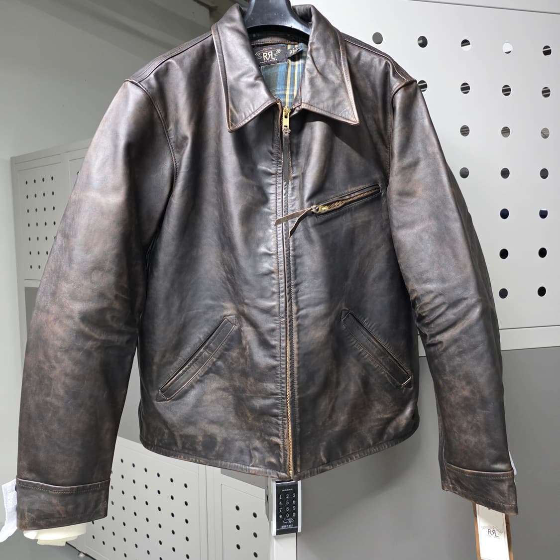 RRL 뉴스보이 린톤 모토 레더자켓 상품이미지1