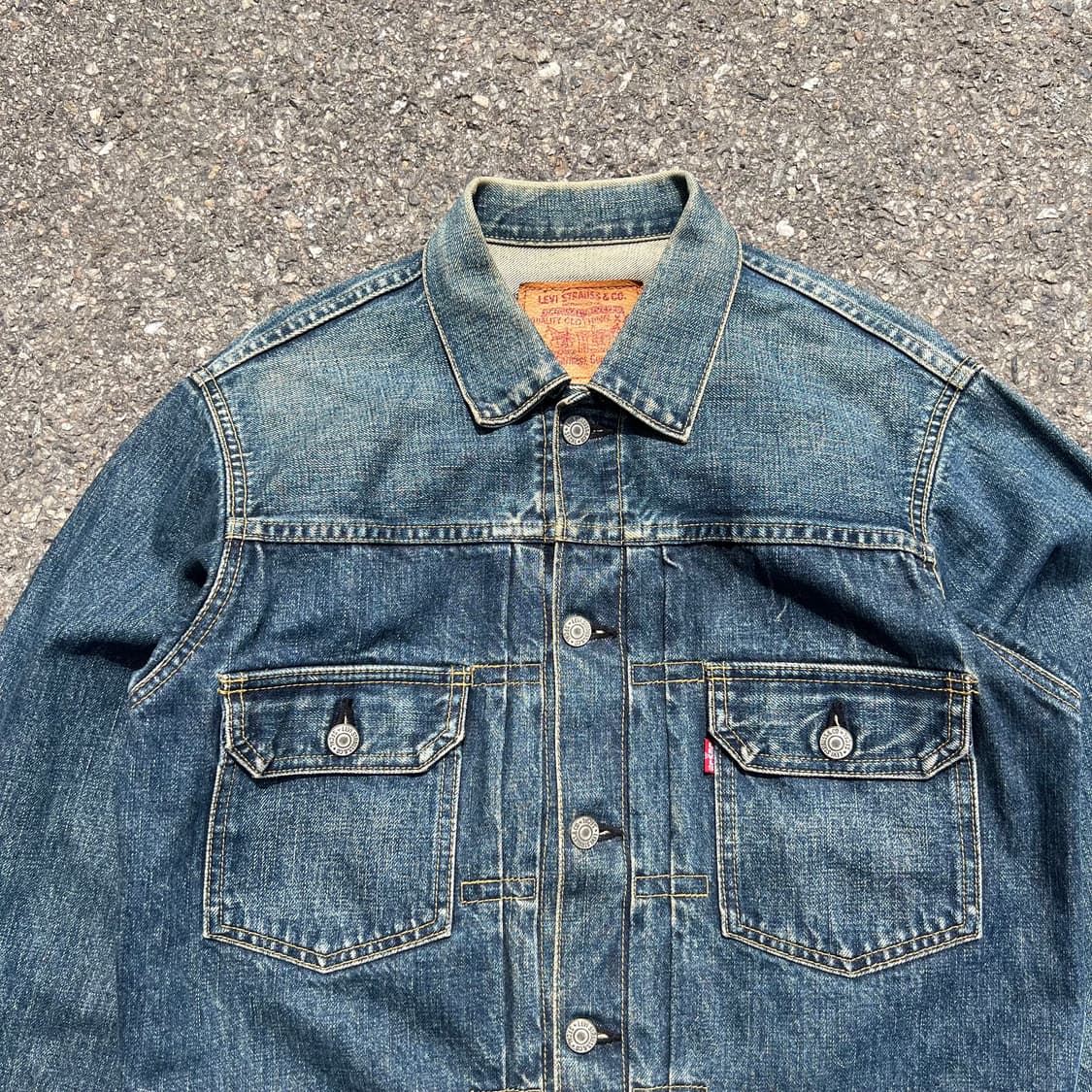 90‘s 리바이스 2세대 빅E 데님 트러커 자켓 상품이미지2