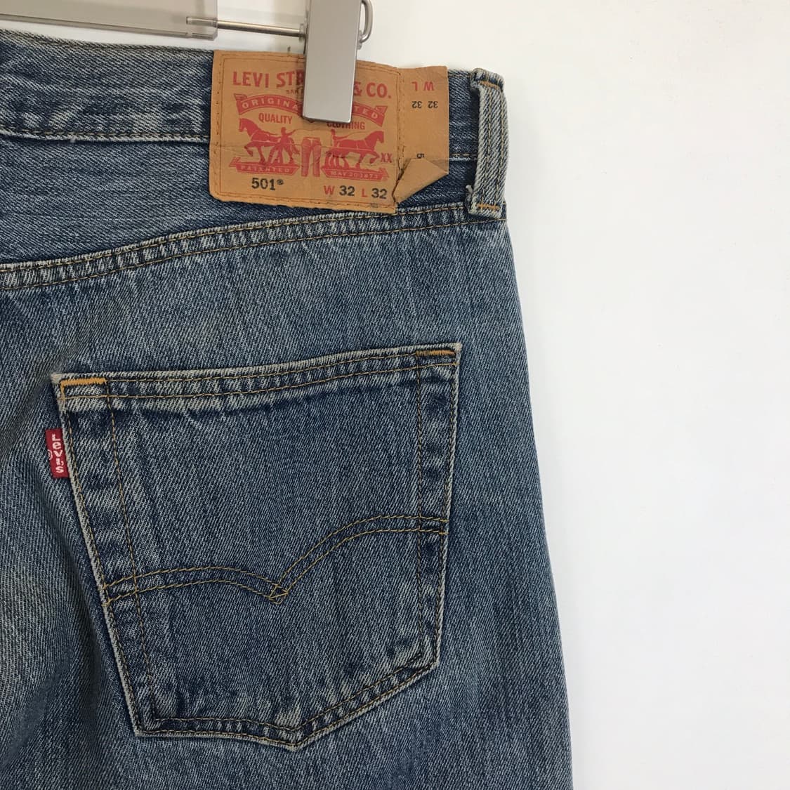 리바이스 501 스트레이트 이집트 데님 [32인치] 상품이미지4
