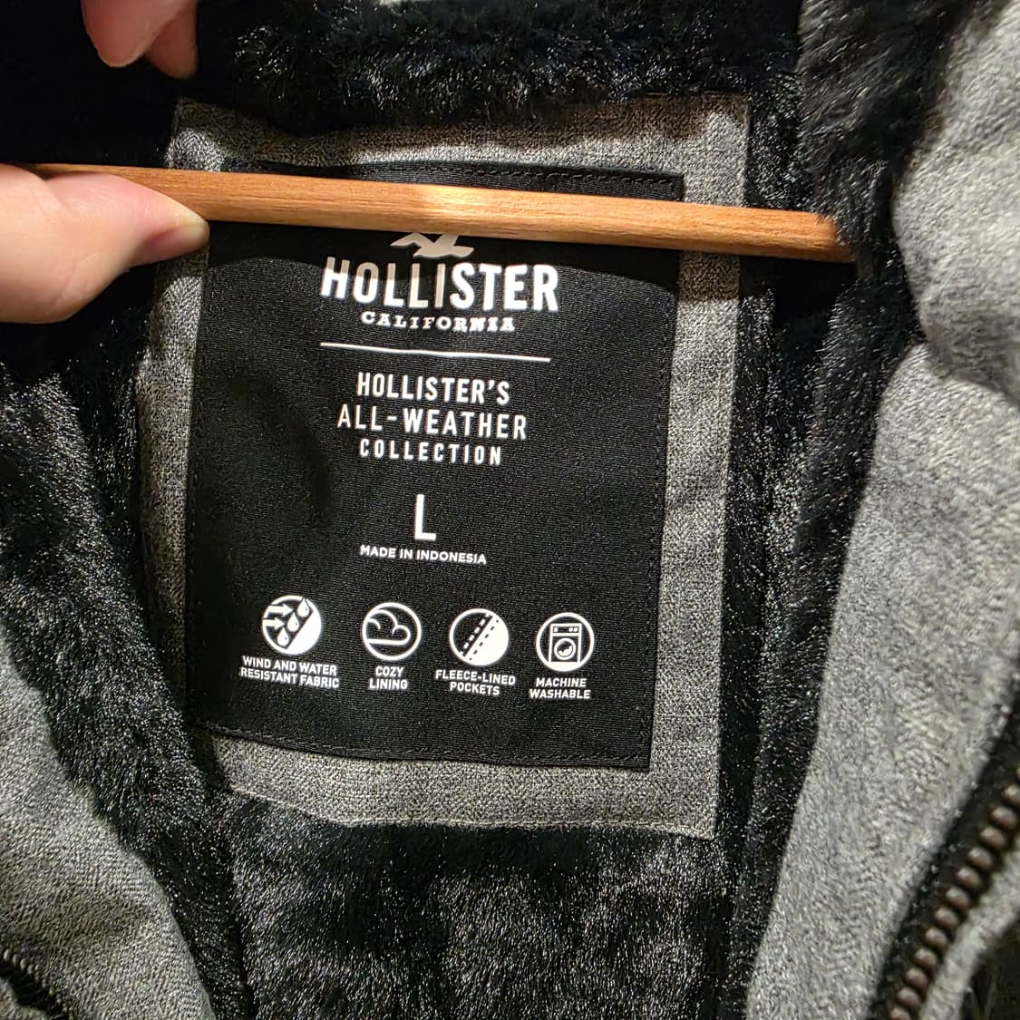 홀리스터(HOLLISTER) 테크 자켓 (그레이) 상품이미지3