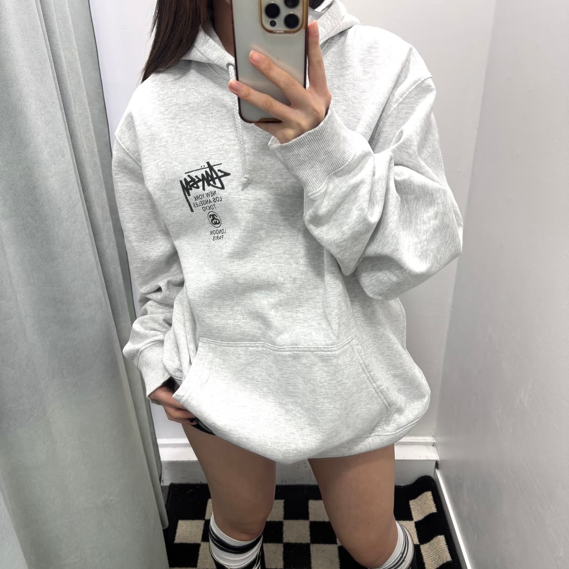 스투시 에쉬헤더 월드투어 후드티 상품이미지1