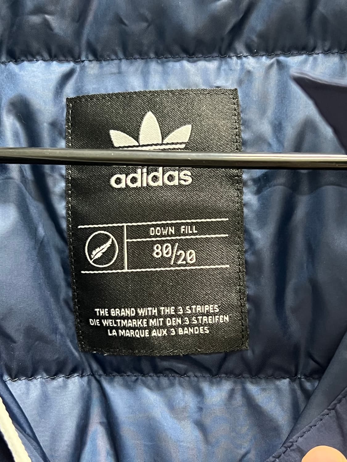 아디다스 덕다운 하프집 패딩 아노락 네이비 상품이미지4
