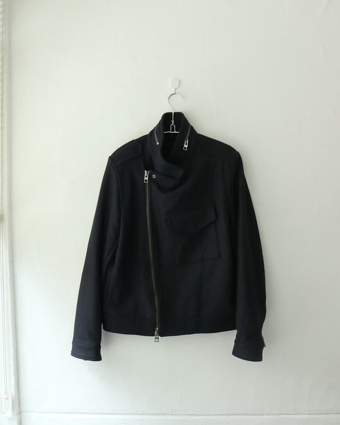 올세인츠 사선 울 집업 자켓  상품이미지1