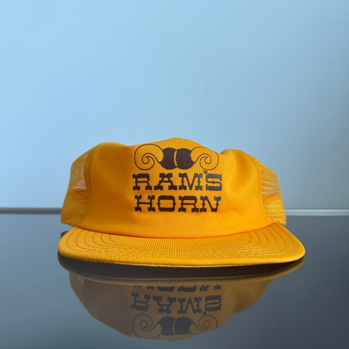 USA 빈티지 모자 볼캡 vintage cap 트러커 메쉬 옐로우 상품이미지1