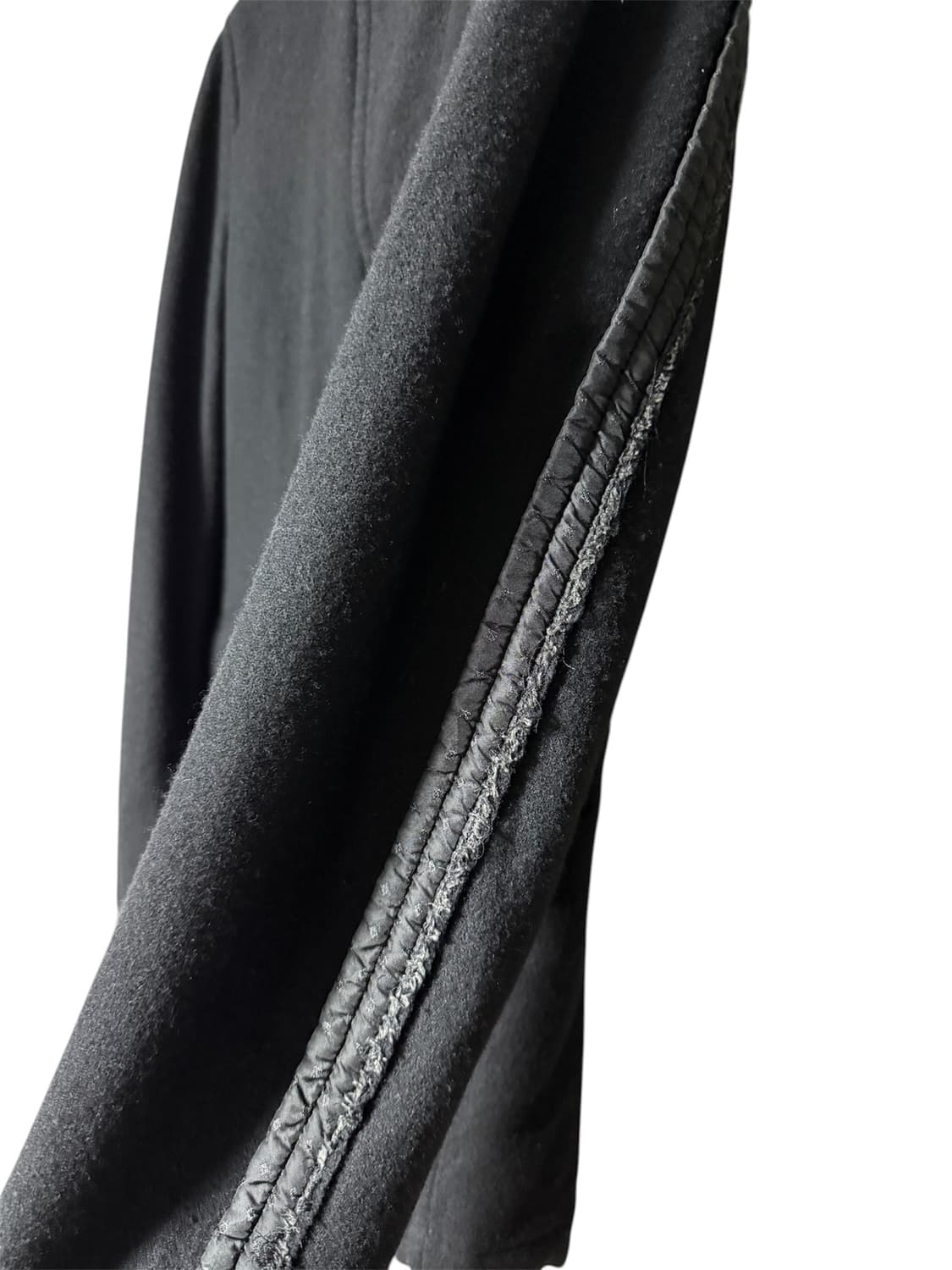 꼼데가르송 블랙 울 스탠카라 라인 자켓 상품이미지3