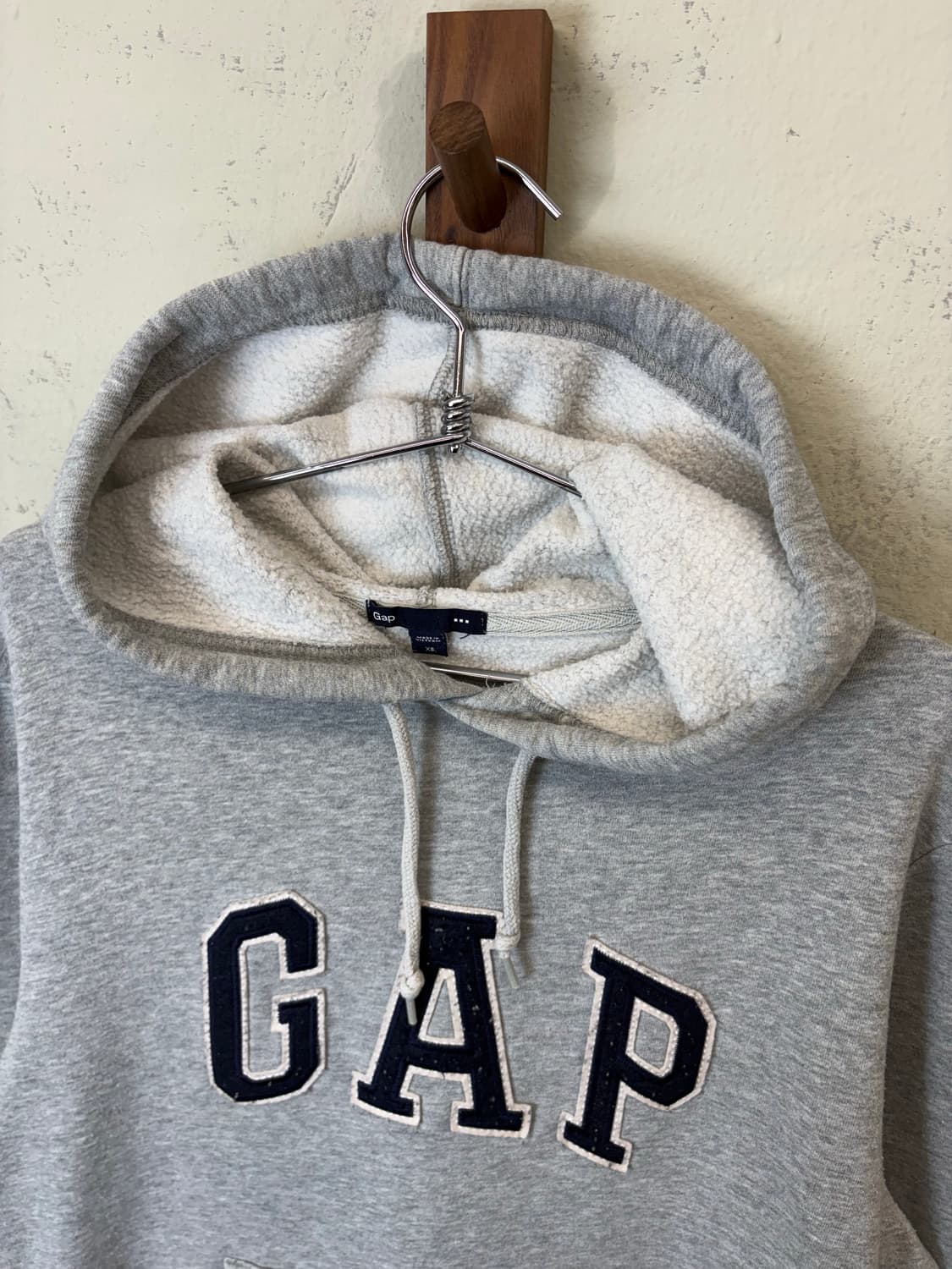 갭 GAP 그레이 로고 후드티 상품이미지4