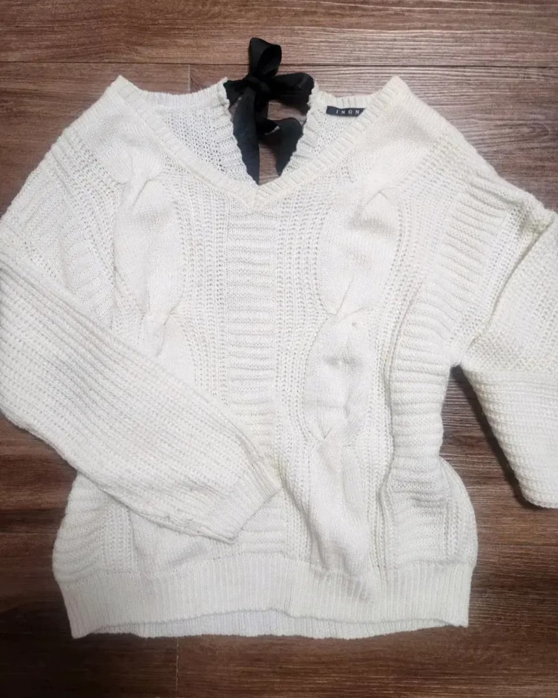 빈티지 달천깔 히메갸루st. 잉그니 리본니트 상품이미지1