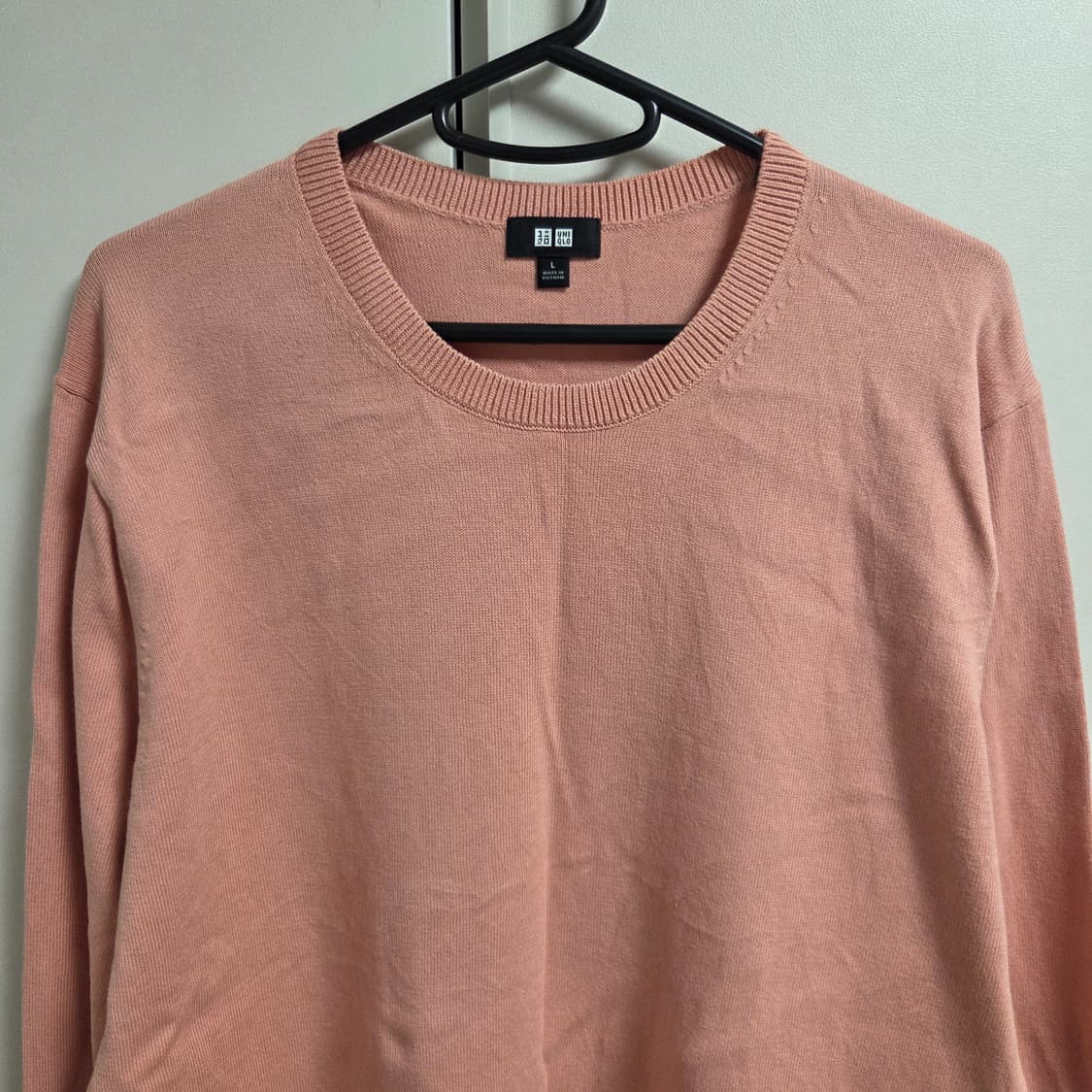 유니클로 인디핑크 니트 L(100) 상품이미지2