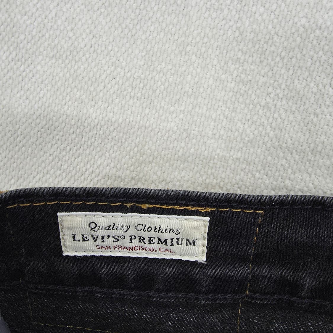 [W34 L32] 리바이스 511 흑청 데님 팬츠 바지 1223J2 상품이미지4