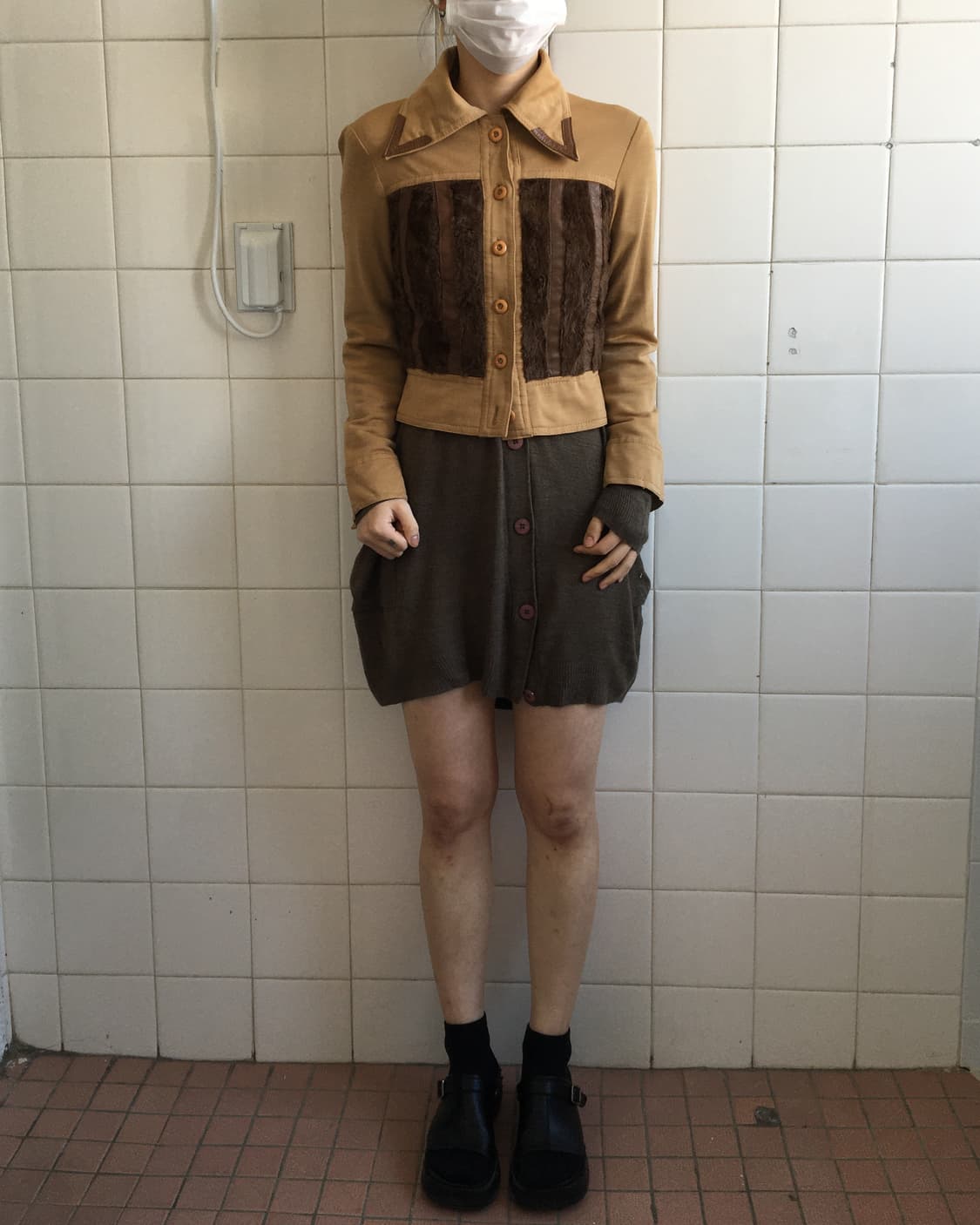 Fur trimming jacket 상품이미지1