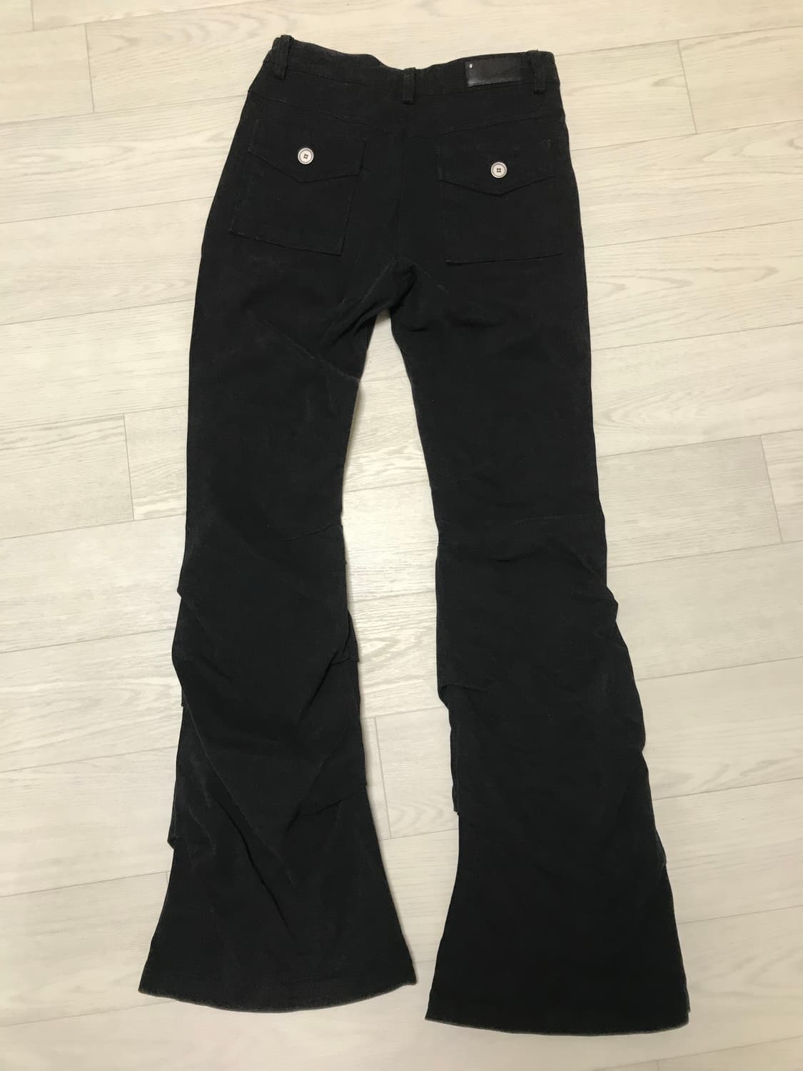 미세키서울 Shirring bootscut pants BLACK   상품이미지4