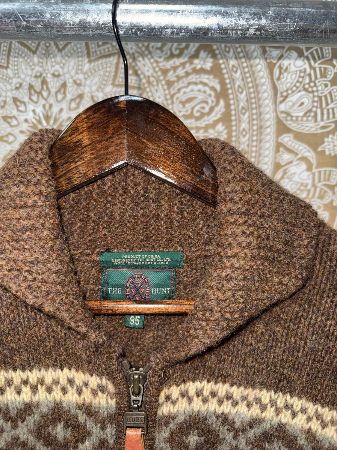 더헌트 코위찬 숄카라 니트집업 자켓  상품이미지5