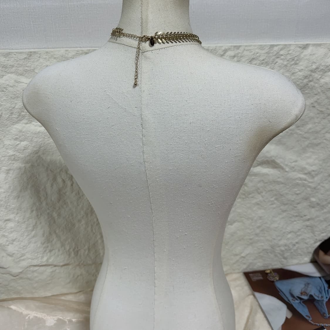 빈티지 express 물고기 뼈 초커 목걸이 상품이미지3