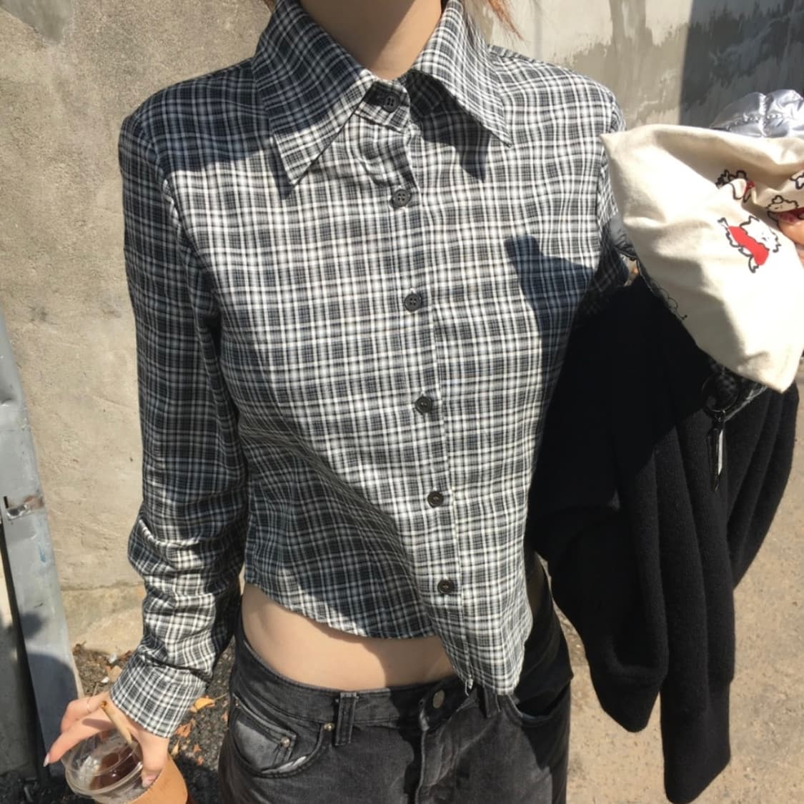 ourcabinet 아워캐비넷 nerd check shirts 상품이미지2