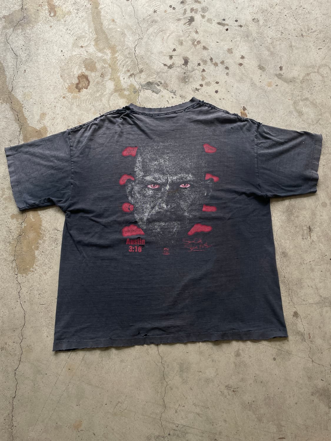90s Stone Cold Thrashed Vintage T-shirt 상품이미지2