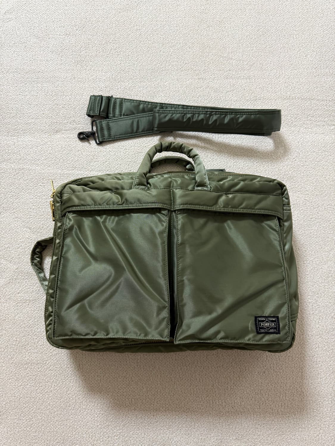 PORTER 신형 포터 탱커 3way 브리프케이스 세이지그린 상품이미지1
