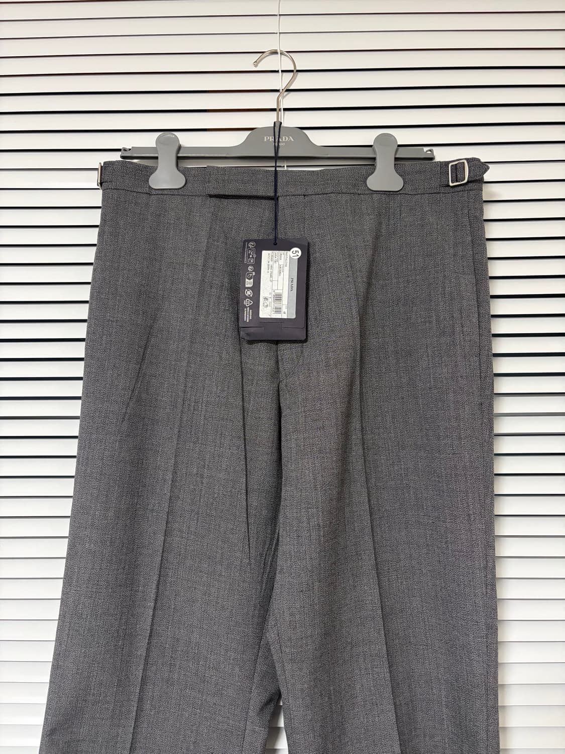 프라다 25SS 테크니컬 울 팬츠 48 상품이미지2