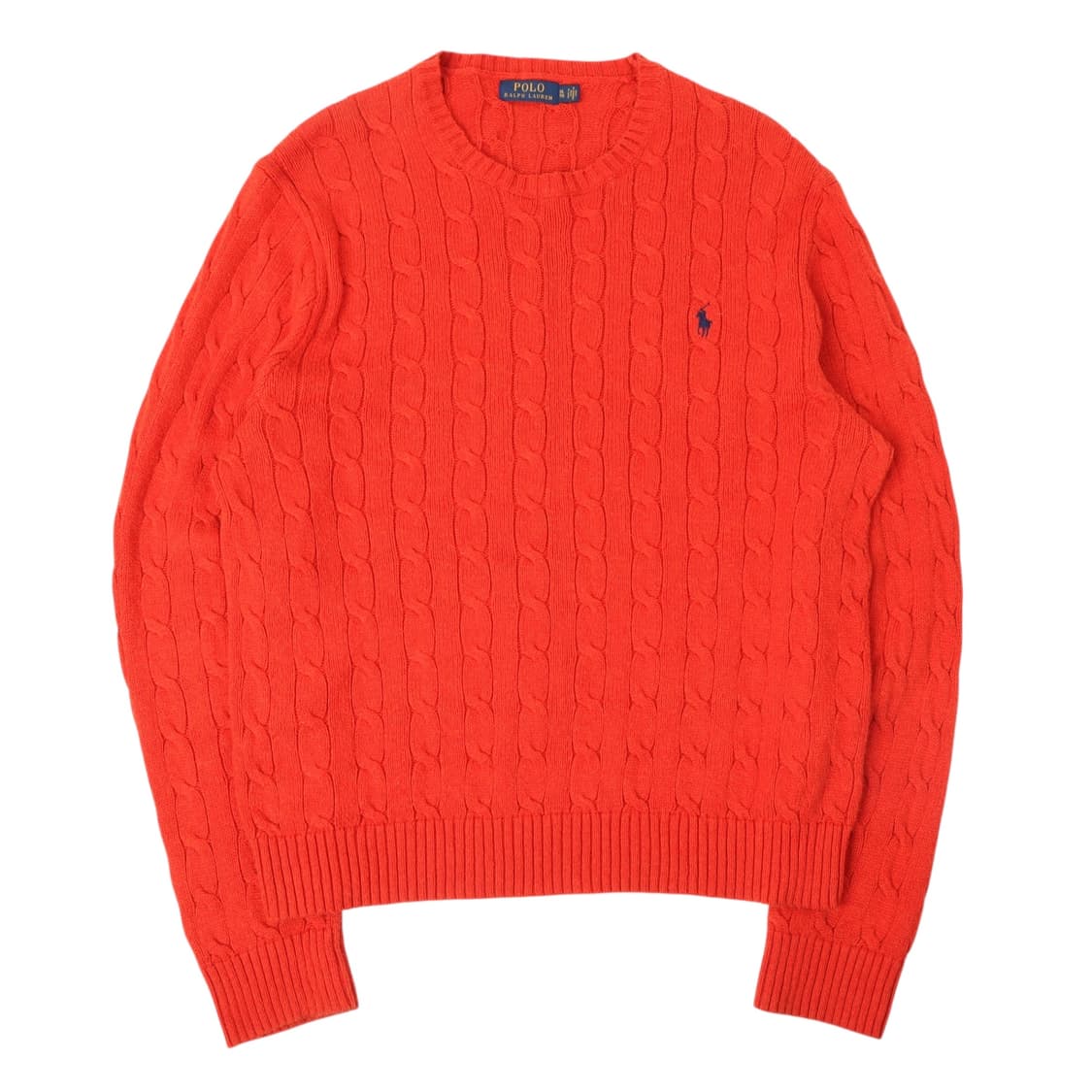 폴로 랄프로렌 오렌지 케이블 니트 스웨터 상품이미지1